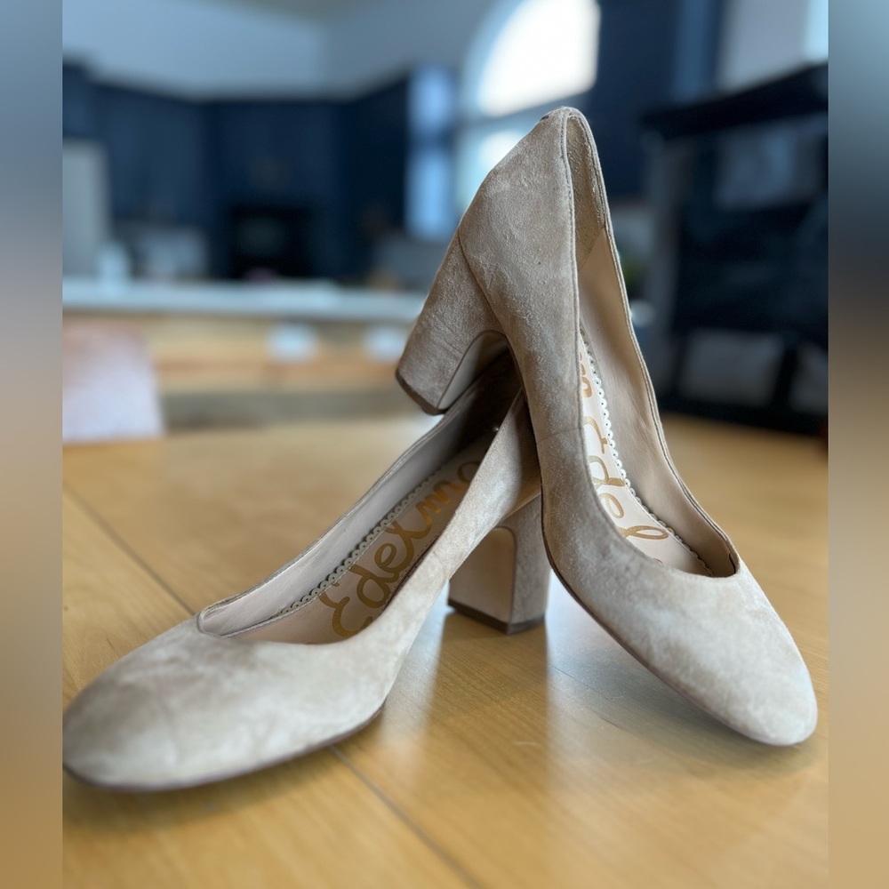 Sam Edelman Stillson Pumps, Oatmeal Suede, sz 8